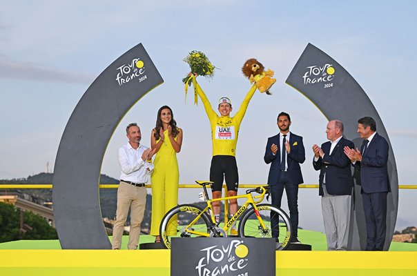Tadej Pogacar Slovenia Tour de France Champion Stage 21 Nice 2024
