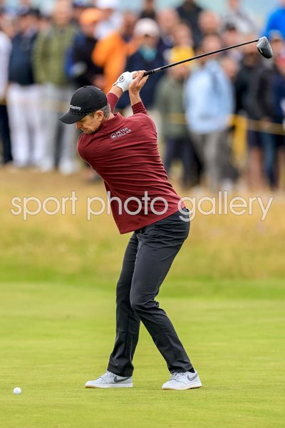 Justin Rose England Fairway Driver 16th hole Round 4 British Open Royal Troon 2024