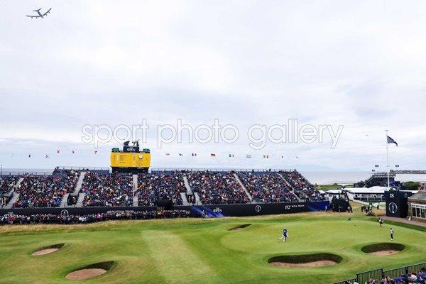 A general view of the 18th green Day 4 British Open Royal Troon 2024