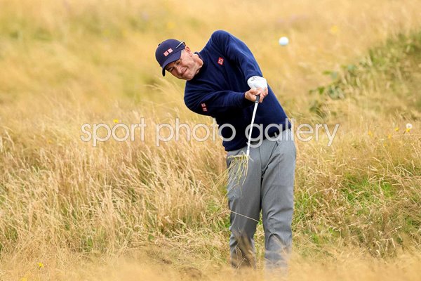 Adam Scott Australia blasts out of heavy rough British Open Royal Troon 2024 