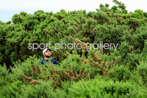 Scottie Scheffler USA Gorse Trouble British Open Royal Troon 2024