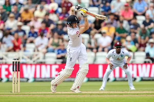Harry Brook England classic drive v West Indies Trent Bridge Test 2024