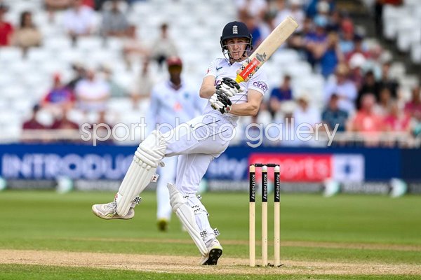 Harry Brook England bats v West Indies Trent Bridge Test 2024