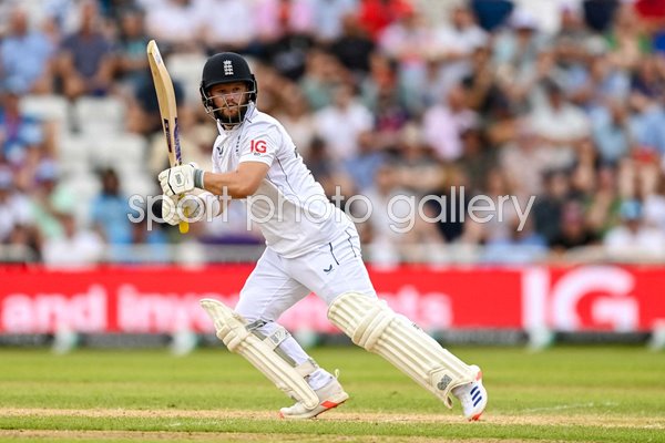 Ben Duckett England bats v West Indies Trent Bridge Test 2024