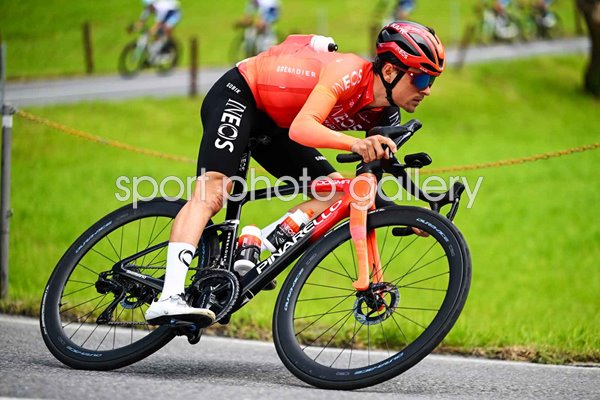 Thomas Pidcock INEOS Grenadiers descends Tour of Switzerland 2024