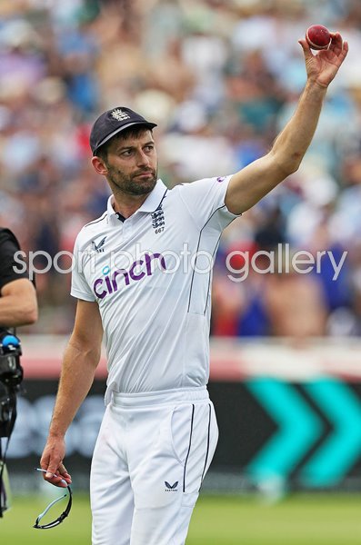 Mark Wood England 5 wickets v West Indies Test Match Edgbaston 2024