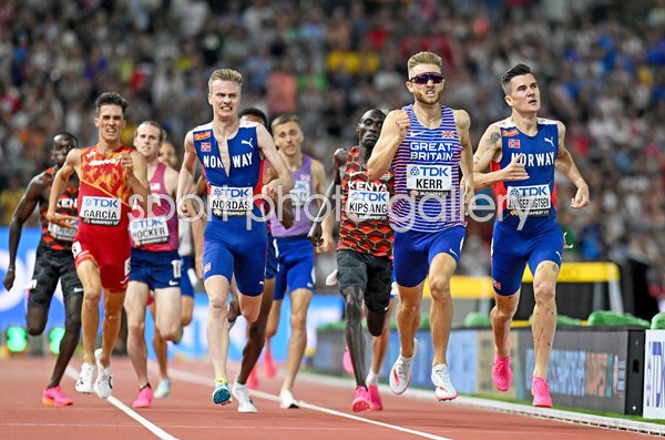 Josh Kerr Great Britain wins 1500m World Athletics Championships Budapest 2023