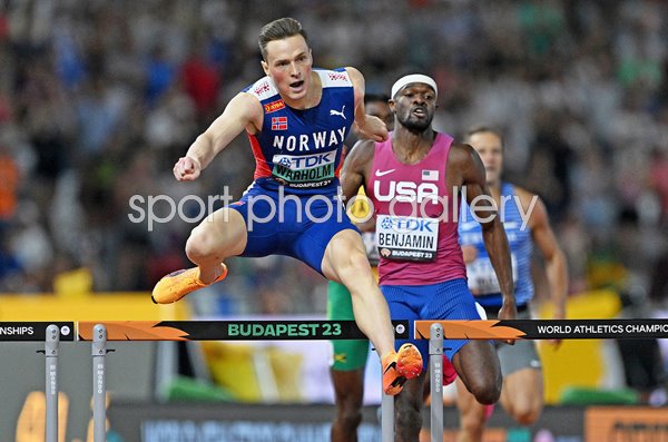 Karsten Warholm Norway 400m Hurdles Final World Athletics Budapest 2023