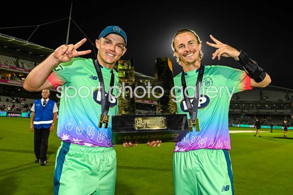 Sam & Tom Curran Oval Invincibles celebrate Hundred Final win Lord's 2024