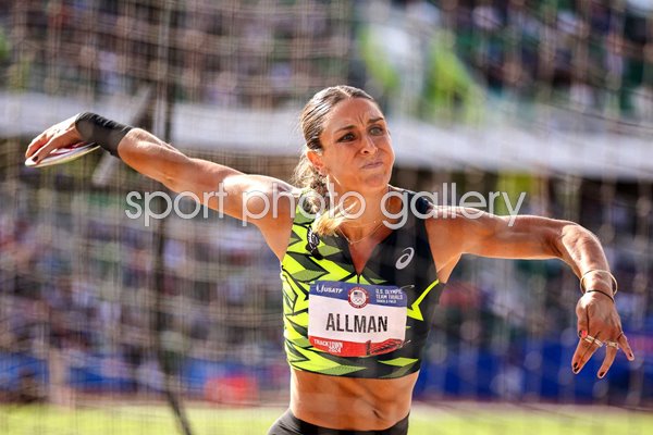 Valarie Allman USA discus Olympic Team Trials Eugene Oregon 2024