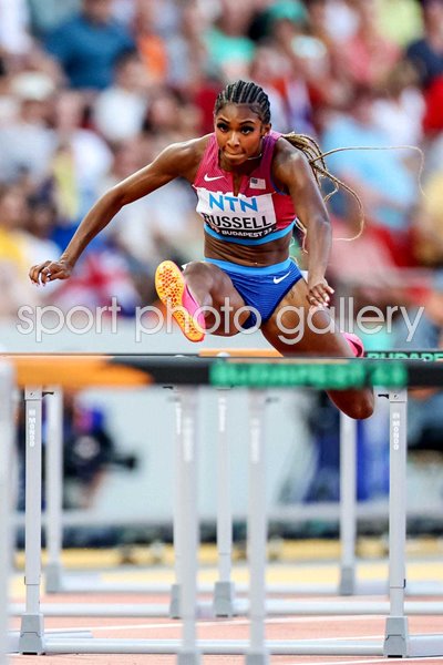 Masai Russell USA 100m hurdles World Athletics Championships Budapest 2023