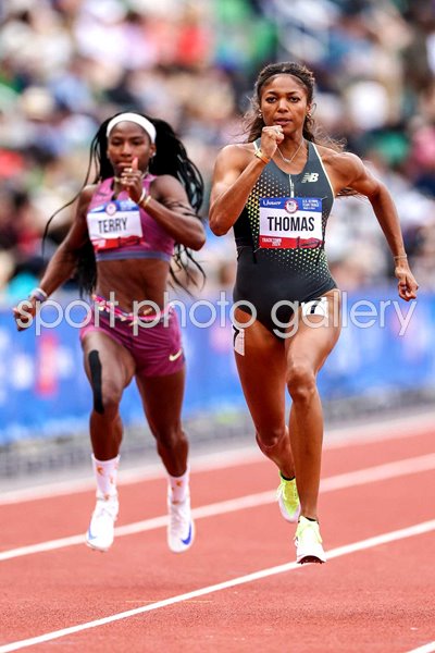 Gabby Thomas 200m US Olympic Team Track Trials Eugene Oregon 2024