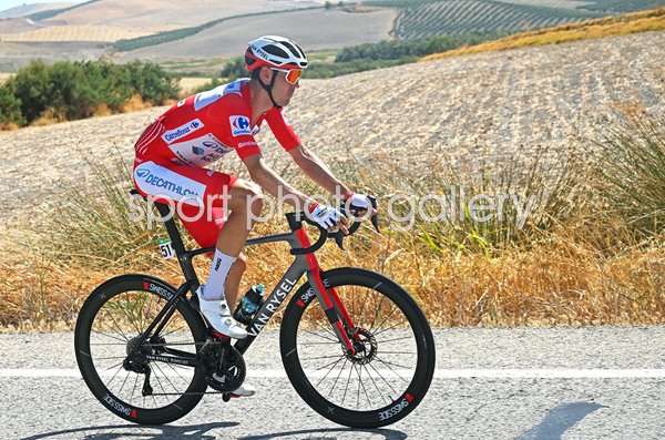Ben O'Connor Australia red jersey race leader Stage 7 Tour of Spain 2024  