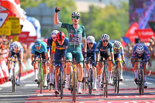 Wout van Aert Belgium wins Stage 7 sprint Tour of Spain 2024  