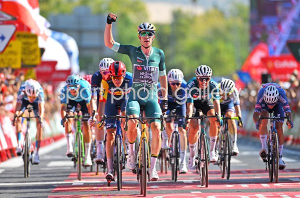 Wout van Aert Belgium wins Stage 7 sprint Tour of Spain 2024  