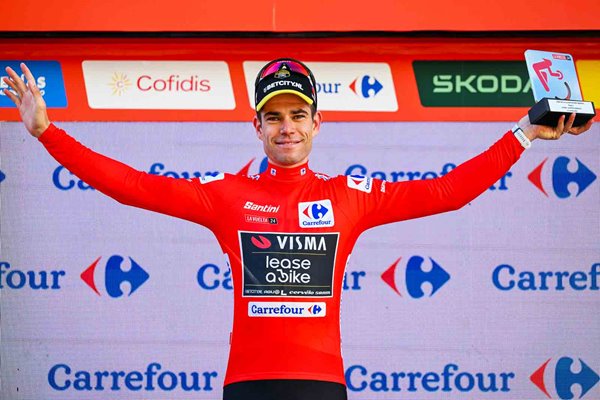Wout van Aert Belgium red jersey Stage 3 Tour of Spain 2024
