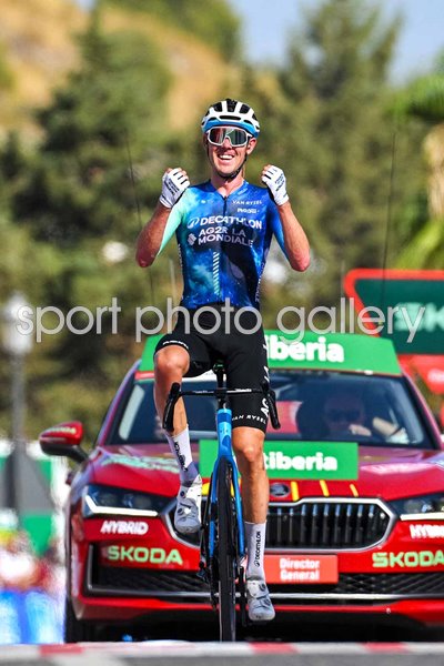 Ben O'Connor Australia celebrates Stage 6 win Tour of Spain 2024  