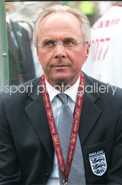 Sven Goran Eriksson England Manager Portugal Euro 2004