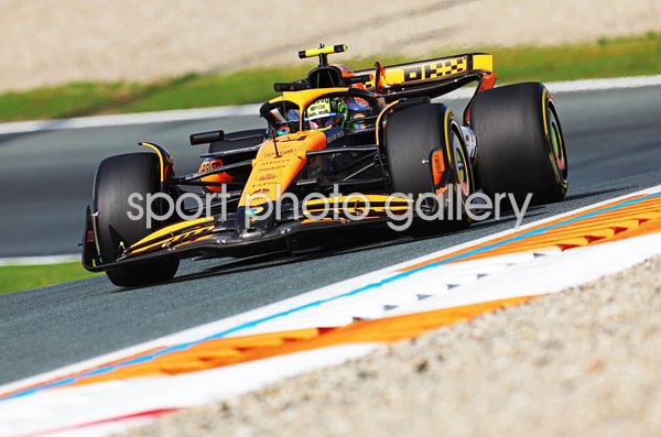 Lando Norris Great Britain driving McLaren pratice Netherlands Grand Prix 2024