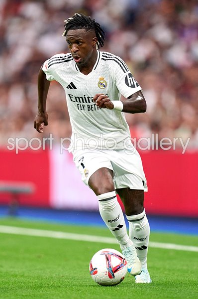 Vinicius Junior Real Madrid v Real Valladolid Estadio Santiago Bernabeu La Liga 2024