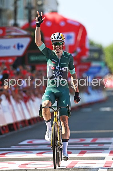 Wout van Aert Belgium & Team Visma wins 3rd Vuelta stage 2024