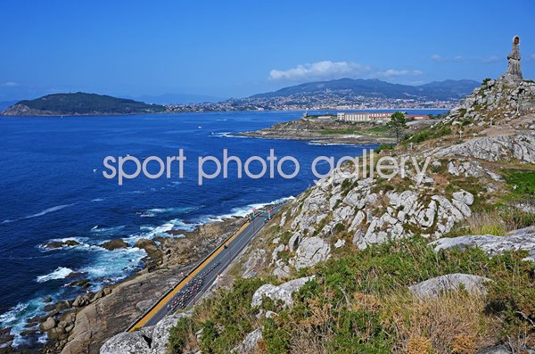 Peloton Baiona by the Atlantic Ocean Stage 10 Tour of Spain 2024