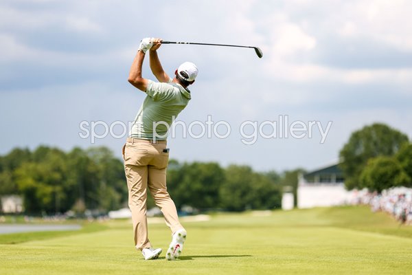 Scottie Scheffler USA 8th tee TOUR Championship East Lake Atlanta 2024