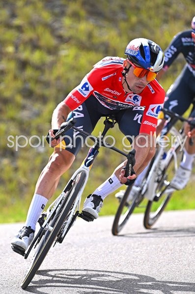 Primoz Roglic Slovenia descends Stage 20 La Vuelta 2024