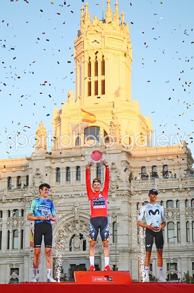 Riders Podium La Vuelta Tour of Spain Madrid 2024