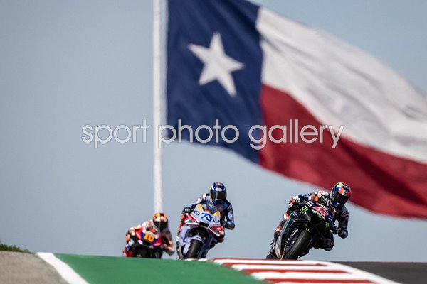 Alex Rins Spain leads Moto GP Of The Americas Austin Texas 2024