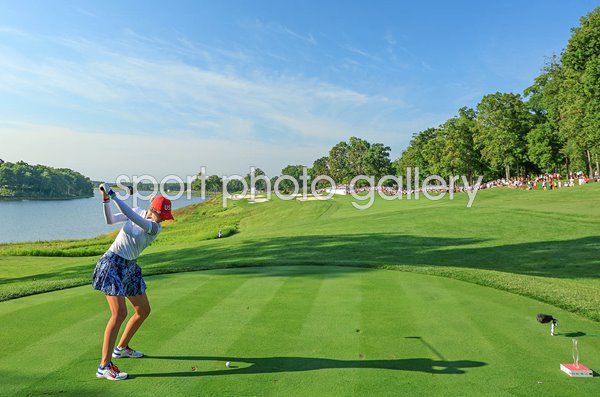 Nelly Korda USA 12th hole Robert Trent Jones Golf Club Solheim Cup 2024