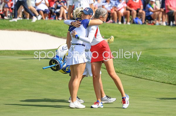 Charley Hull Europe beats Nelly Korda USA Subday Singles Solheim Cup 2024
