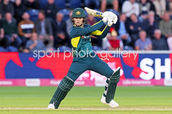 Jake Fraser-McGurk Australia bats v England T20 Cardiff 2024