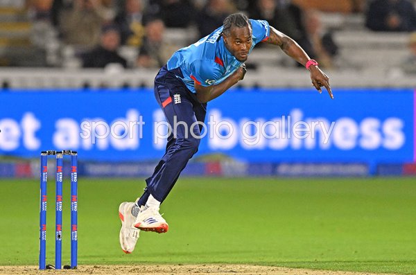 Jofra Archer England bowls v Australia 4th ODI Lord's 2024