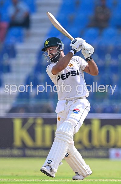 Abdullah Shafique Pakistan bats v England 1st Test Match Multan 2024
