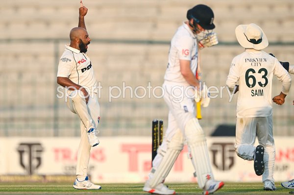 Sajid Khan Pakistan kabaddi celebration v England 2nd Test Multan 2024