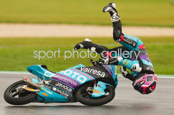 Joel Esteban Spain crashes Australian Moto GP Qualifying Phillip Island 2024