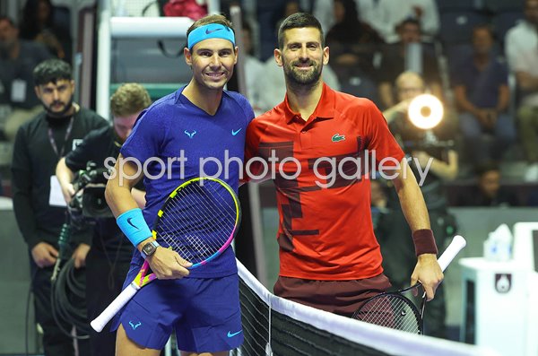 Rafael Nadal Spain v Novak Djokovic Six Kings Slam Riyadh 2024  