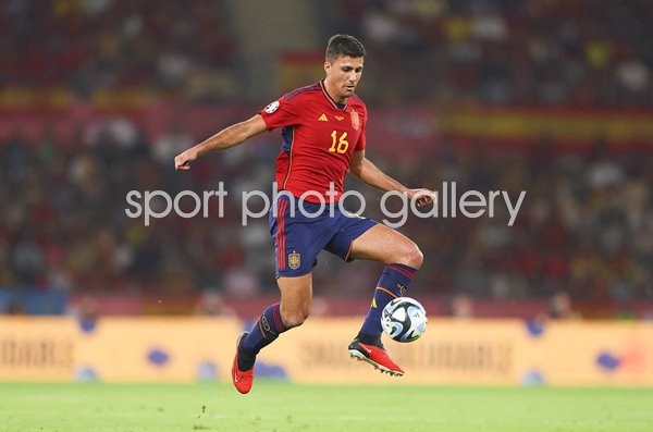 Rodri Spain v Scotland Group A EURO 2024 Qualifier Seville 2023