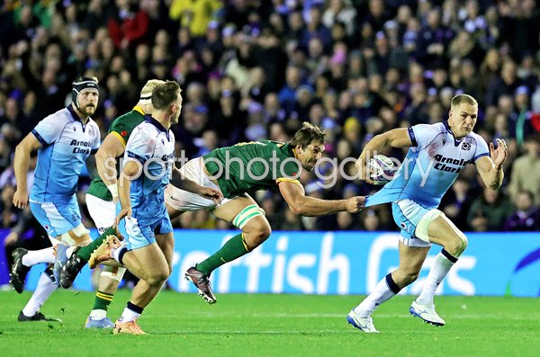 Duhan van der Merwe Scotland v Eben Etzebeth South Africa Autumn Series 2024