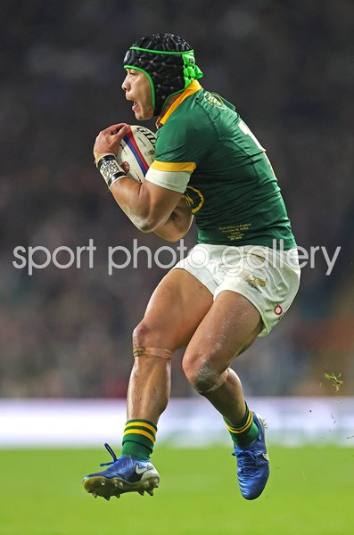 Cheslin Kolbe South Africa catch v England Autumn Nations Series Twickenham 2024
