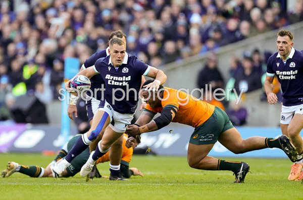Duhan van der Merwe Scotland v Australia Autumn Nations Series Murrayfield 2024