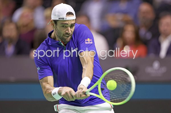 Matteo Berrettini Italy v Netherlands Davis Cup Final Malaga 2024