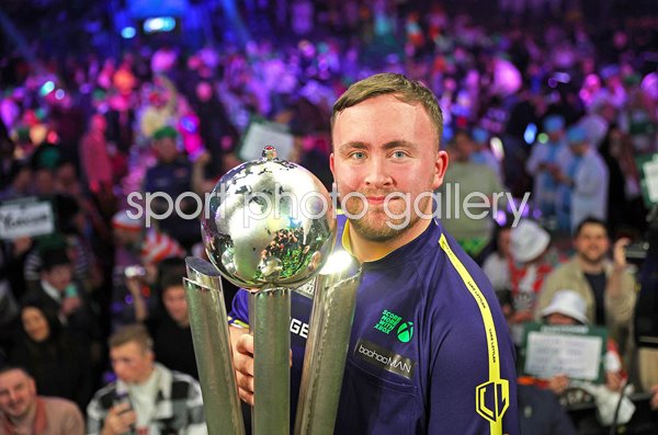 Luke Littler England World Darts Championship Trophy 2025