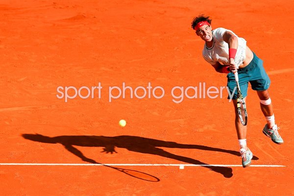 Rafael Nadal serves Monte Carlo 2013
