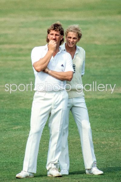 Ian Botham and David Gower England v Pakistan Lord's Test 1982
