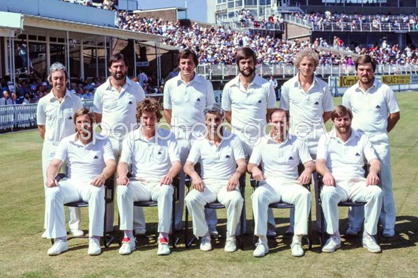 England team photocall v Australia 4th Ashes Test Match Edgbaston 1981
