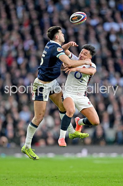 Blair Kinghorn Scotland v Marcus Smith England Twickenham Six Nations 2025