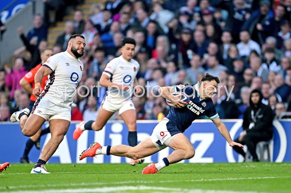 Ben White Scotland scores v England Twickenham Six Nations 2025