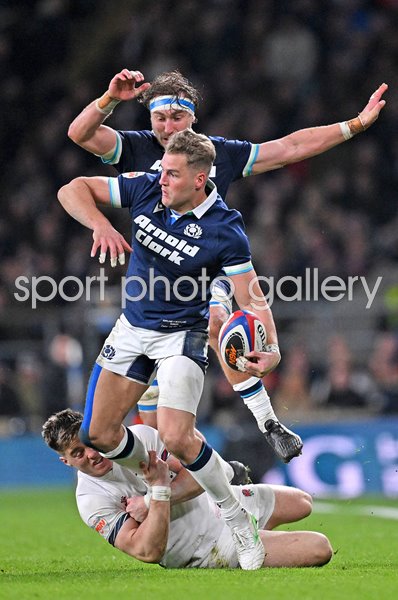 Duhan van der Merwe Scotland v England Twickenham Six Nations 2025